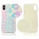 Maska Hologram 3D Leopard za iPhone XS Max plava.