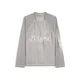 Bershka Majica siva/bela