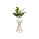 Metalna saksija LOFT 46x20 cm zlatna/bela