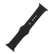 Silikonski remen M/L za Apple Watch 42/44/45 mm: crni - Apple Watch 42mm - TelForceOne