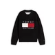 TOMMY HILFIGER Pulover HERITAGE rdeča / črna / bela
