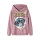 NAME IT Majica NKFJYNDA STITCH kit / mornarska / lila / bela