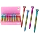 slomart LEAN TOYS Pisalo z diamantom v sijaju, zlato, barvito, modri vložek 0,7mm, mix