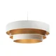 Luster na sajli TRINITI 1xE27/60W/230V bela/zlatna