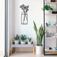 Wallity Zidna dekoracija Flower 1, 27x60 cm, 1.2mm, Crna