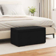 vidaXL Stolica Črna 81 x 41 x 40 cm Tkanina in obdelano les