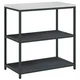 Vidaxl Shramba za kuhinjo HATTEM Antracit 90 x 50 x 92 cm Jeklo