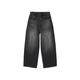 Bershka Kavbojke črn denim