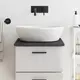 Vidaxl vidaXL Kopalniški pult temno rjave barve 40x50x2 cm masiven les