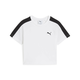 Womens Puma T7 Baby Tee Youth, White, Size 15-16Y, Shop