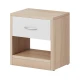 Noćni stočić NED hrast sonoma/bela