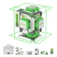 PRO 8000mAh 16 linijski zeleni laserski nivelir daljinec 4x360° ZK04CG