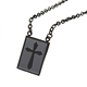 Ogrlica Fashion Cross - črna KP22805