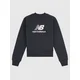 New Balance Ft Stacked Logo Crew Kids Sweater oxford blue