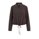 WE Fashion Bluza rjava/temno rjava/off-bela