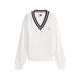 Tommy Jeans Pulover črna/bela