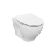 Cersanit K701-147 - Viseča WC školjka z WC desko SAVIO keramika/bela