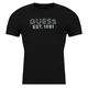 Guess SS CN CLASSIC DESIGN TEE Črna