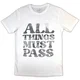 George Harrison All Things Must Pass Text Infill White XL Majica