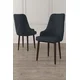 HANAH HOME Set 4 stolice Trex Anthracite White