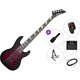 Jackson JS Series Concert Bass JS3VQ AH Premium SET Transparent Red Burst 5 strunska bas kitara