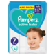Pampers Active Baby Pelene, Jumbo Pack Maxi, Veličina 7, Extra large, 44 komada