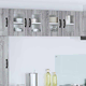 vidaXL Stenska kuhinjska omarica 2 pcs Siva Sonoma 60 x 31 x 40 cm