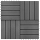 VIDAXL WPC ploščice 11 kosov za 1 kvadratni meter, sive