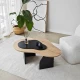 Hanah Home Klub sto Melted, 105x35x65 cm, Bež-crni