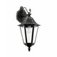 EGLO 93456 | Navedo Eglo zidna svjetiljka 1x E27 IP44 crno, antik srebrna, prozirno