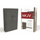 WEBHIDDENBRAND NKJV, Deluxe Gift Bible, Leathersoft, Gray, Red Letter, Comfort Print