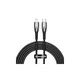 BASEUS kabel Type C za Apple Lightning 8-pin Power Delivery 20W Glimmer Series CADH000101 2m crna