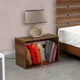 Hanah Home Noćni ormarić Fuga 60?x43x33cm Orah