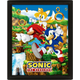 3D poster s okvirom Pyramid Games: Sonic - Sonic (Catching Rings)