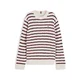 TOMMY HILFIGER Pulover Essential bordo/bela