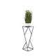 Stalak za cveće LOFT 70x23,5 cm crne boje