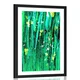 Plakat s paspartujem zelena čarobnost cvetja - 40x60 no frame