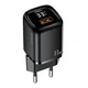 USAMS 33W USAMS Power Delivery Hitri polnilni USB-C/USB stenski polnilnik črne barve
