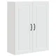 Vidaxl Omarica na steni PORTO Bela 80 x 31 x 100 cm Konstruiran les