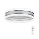 LED prigušiva stropna lampa SMART CORAL LED/24W/230V bela/srebrna + daljinski upravljač