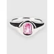 Blue Tomato Pink Stone Signet Ring Jewellery silver stainless steel