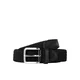 JACK & JONES Pas Spring črna/srebrna