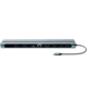 CANYON DS-90, 14 in 1 hub, with Type C female *2,Type C male *1:max 10Gbps,USBA*3:max 10Gbps,DP*1,VGA*1,SD card slot*1,TF card slot*1,Audio 3.5 audio*1,HDMI*2,RJ45*1,cable length 0.20m,Aluminum alloy housing,76*22.5*301mm,Dark grey - CNS-HDS90
