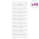 shumee Premium brisače 50 kos bela 30x50 cm 600 g/m2 100 % bombaž