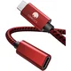 CONMDEX USB-C podaljšek 1 m – moški/ženski, rdeča