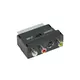 E-GREEN Adapter Scart - 3xRCA + S-Video crni