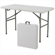 Sklopivi sto sa metalnom konstrukcijom 120x60x74 beli
