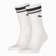 PUMA Unisex Crew Heritage Stripe Socks 2 Pack, White