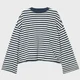 Cropp - Majica dugih rukava sa prugama - navy