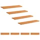 Vidaxl Stopnice 8 kos 120 x 30 x 2 cm Svetlo rjava Trda bukovina